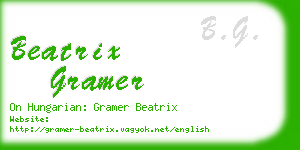 beatrix gramer business card